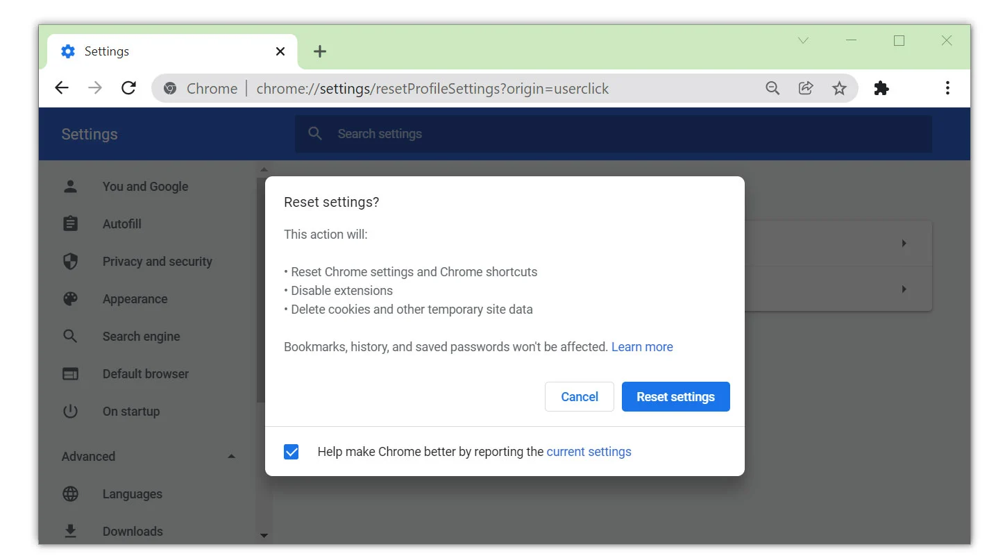 rest Chrome Web Browser